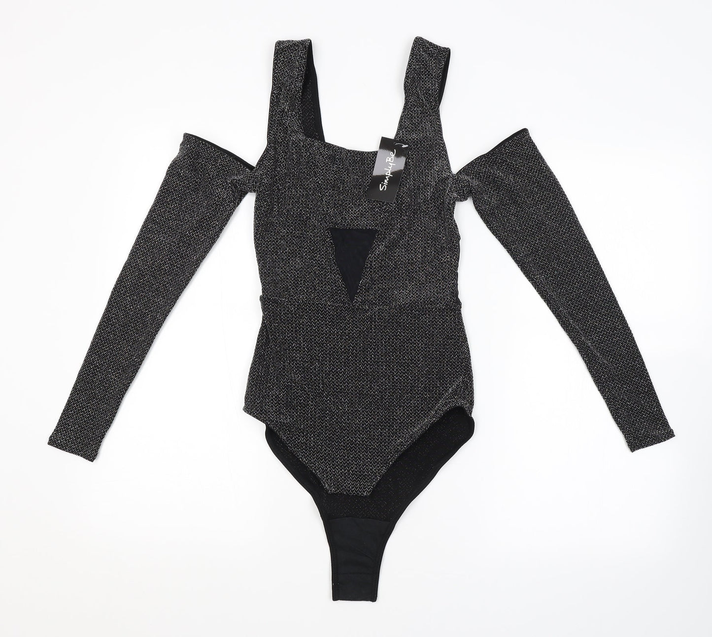 Simply Be Womens Grey Argyle/Diamond  Unitard One-Piece Size 12