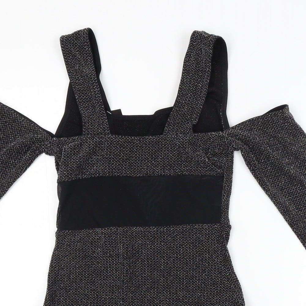 Simply Be Womens Grey Argyle/Diamond  Unitard One-Piece Size 12