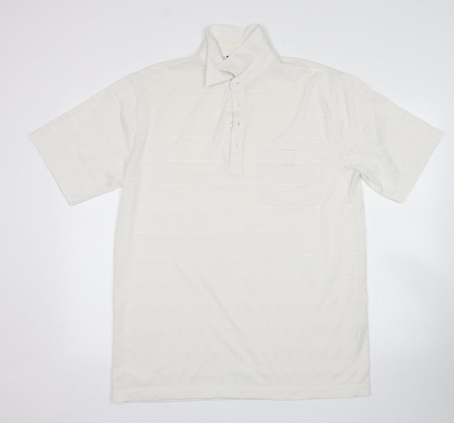 Carabou Womens White   Basic Polo Size L