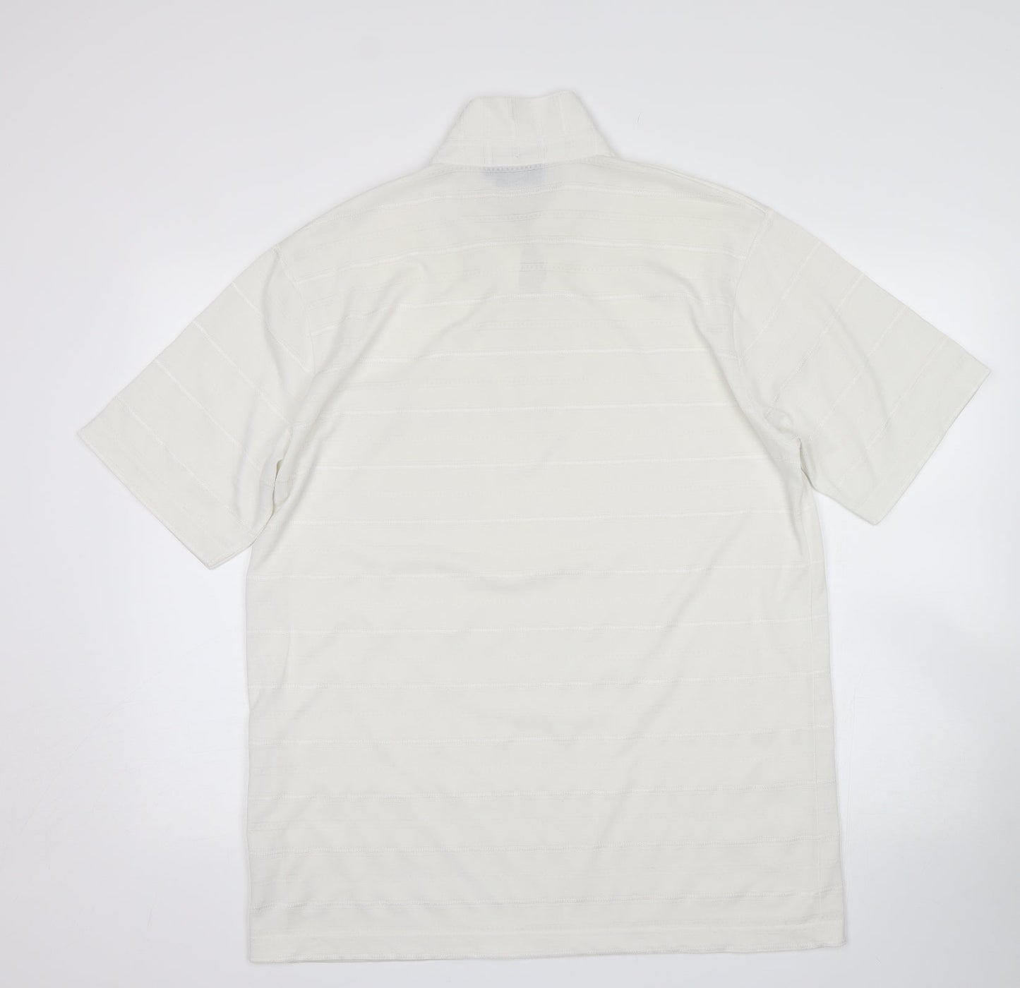 Carabou Womens White   Basic Polo Size L