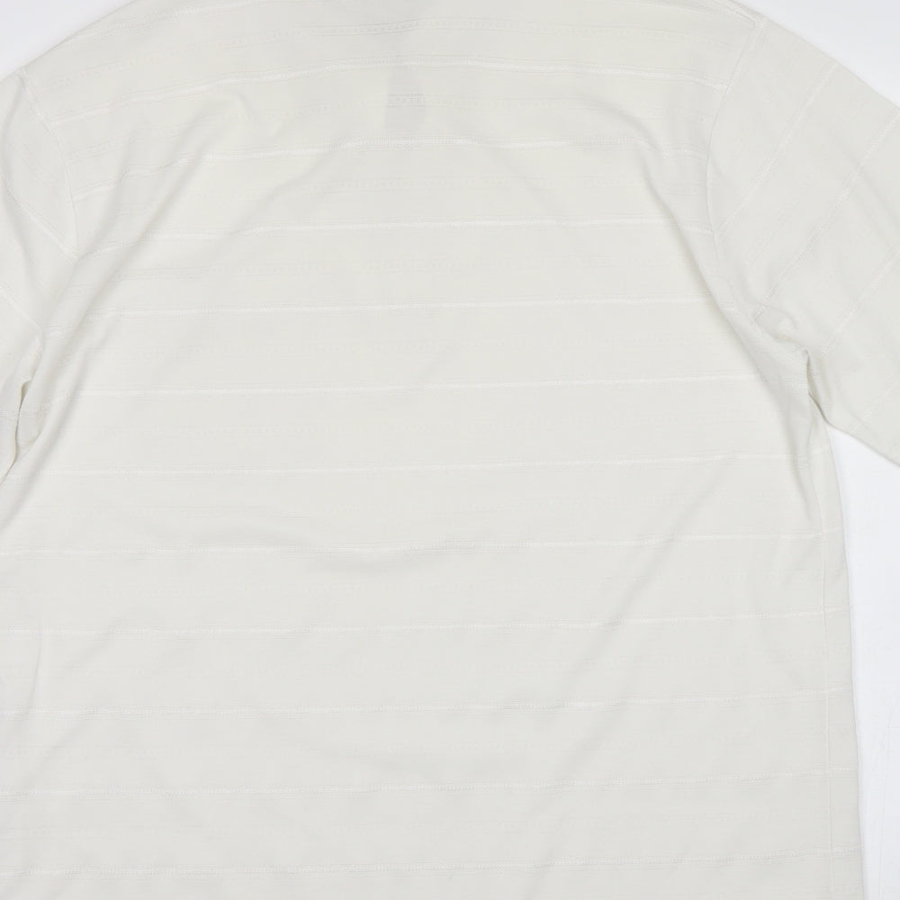 Carabou Womens White   Basic Polo Size L
