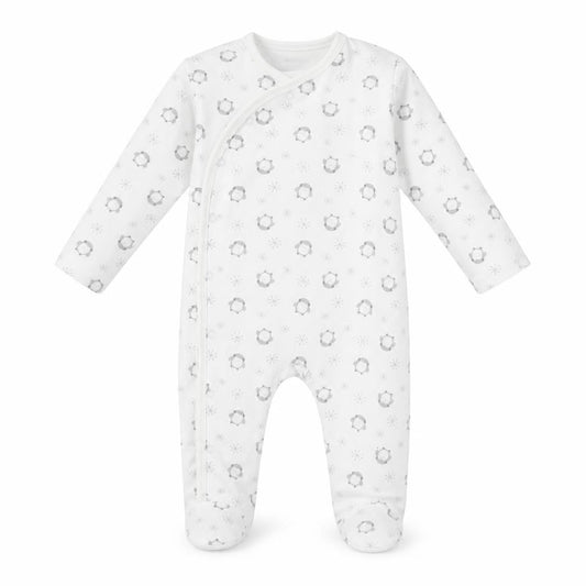 Nutmeg Baby White Animal Print  Babygrow One-Piece Size 9-12 Months  - Penguins
