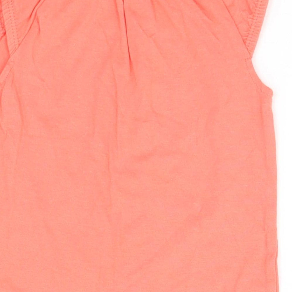 Nutmeg Baby Orange   Basic T-Shirt Size 6-9 Months  - Animals