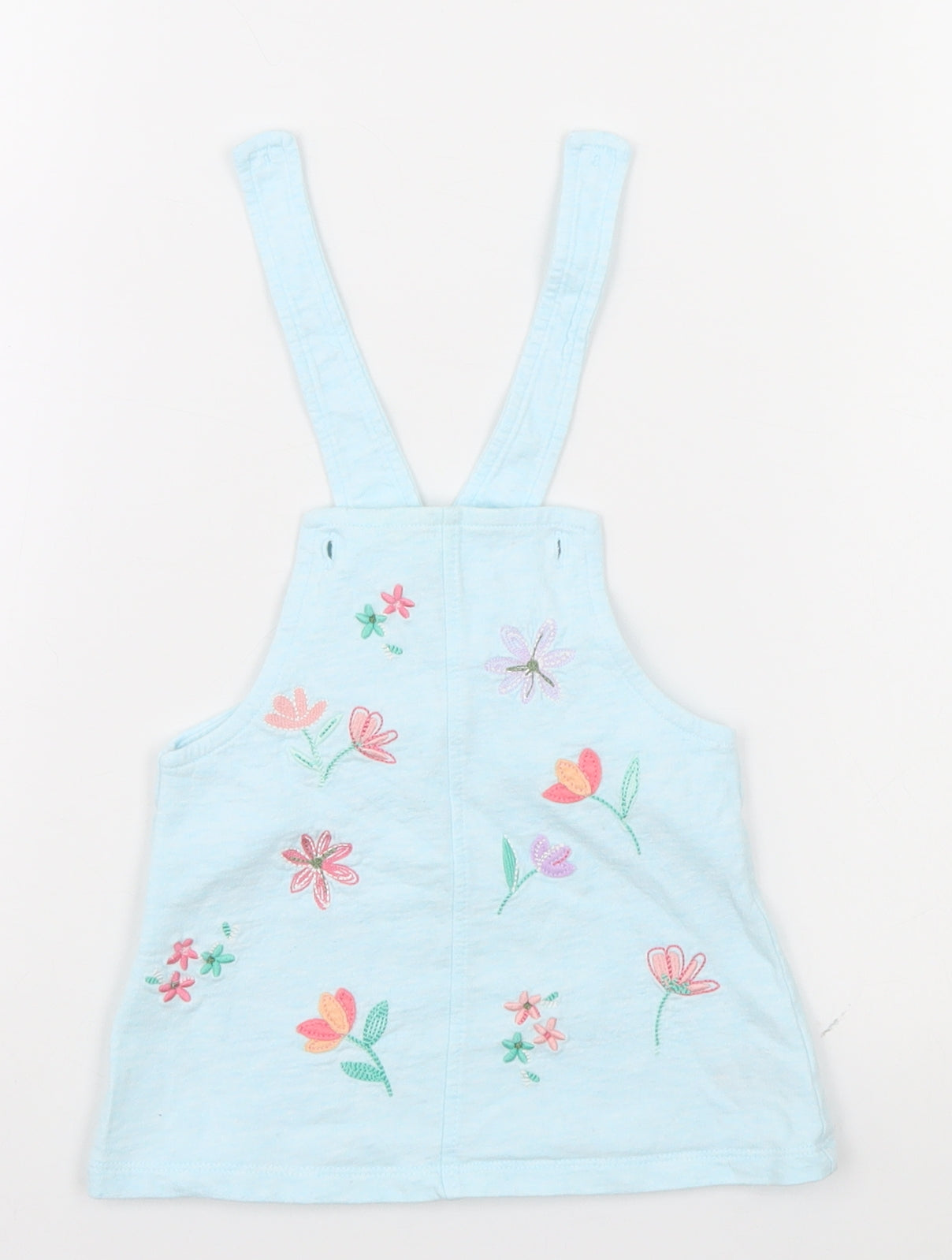 Nutmeg Baby Blue Floral  Basic Dress Shirt Size 3-6 Months
