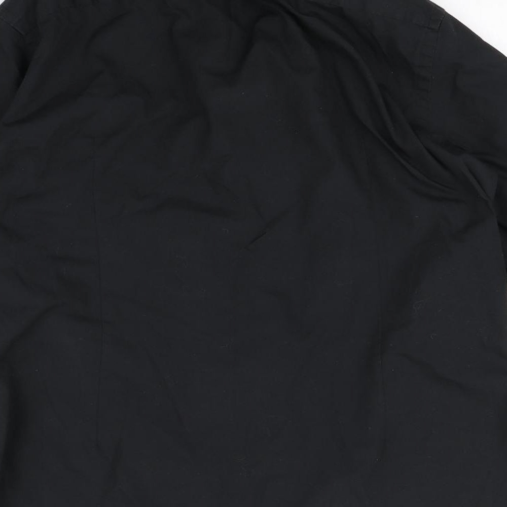 River Island Mens Black    Button-Up Size S