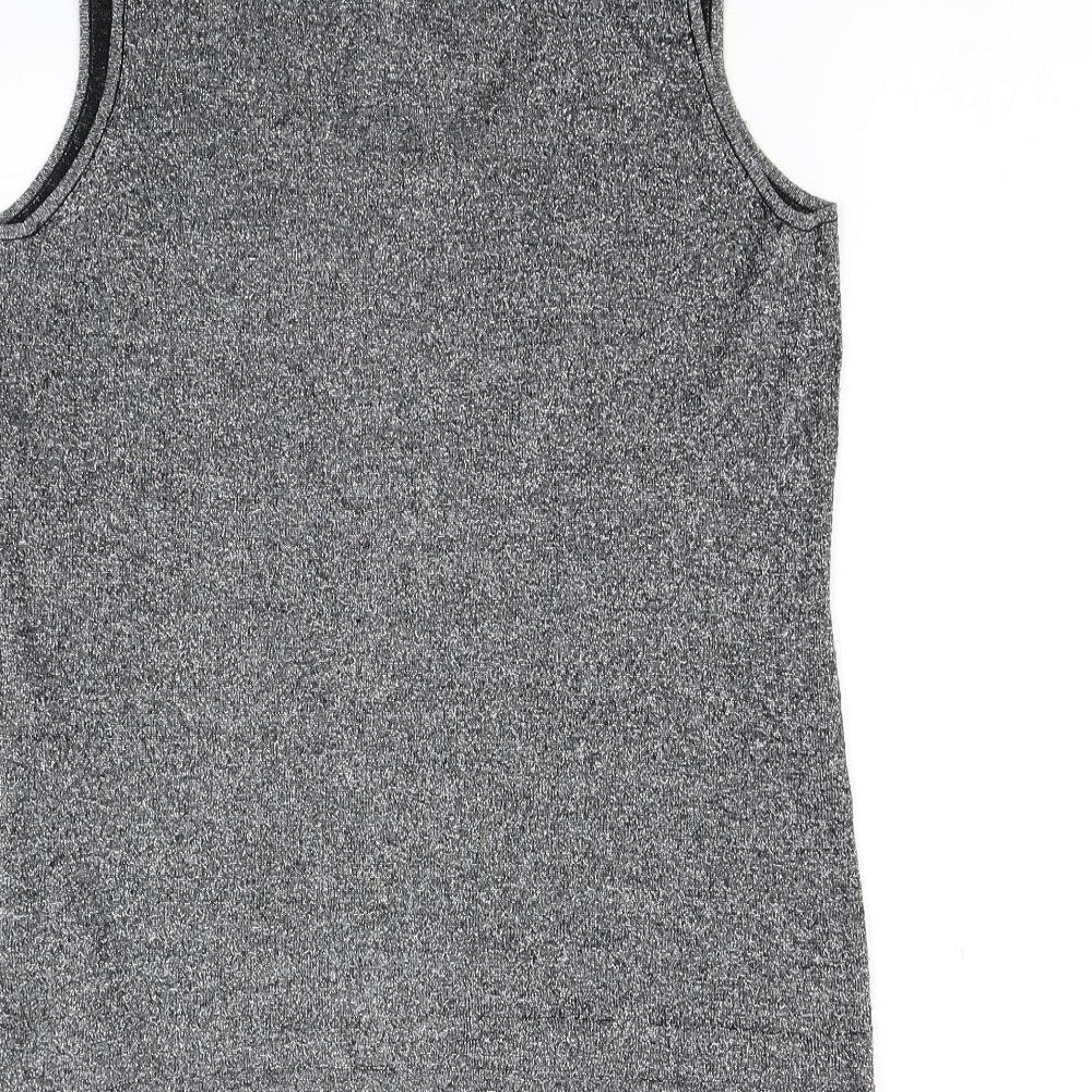 editions Womens Grey   Basic T-Shirt Size 10