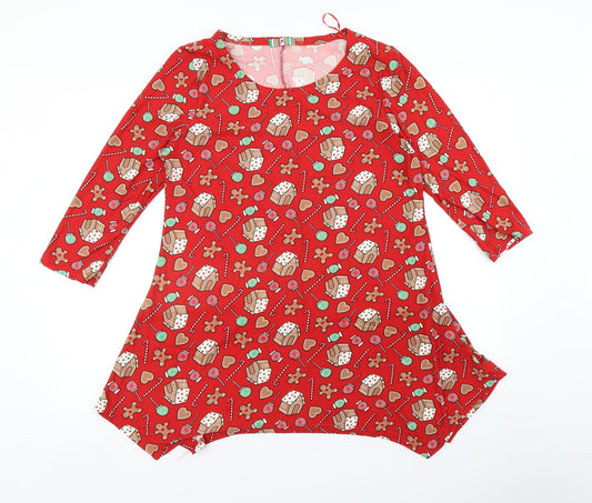 Preworn Womens Red    Nightshirt Size M  - Christmas