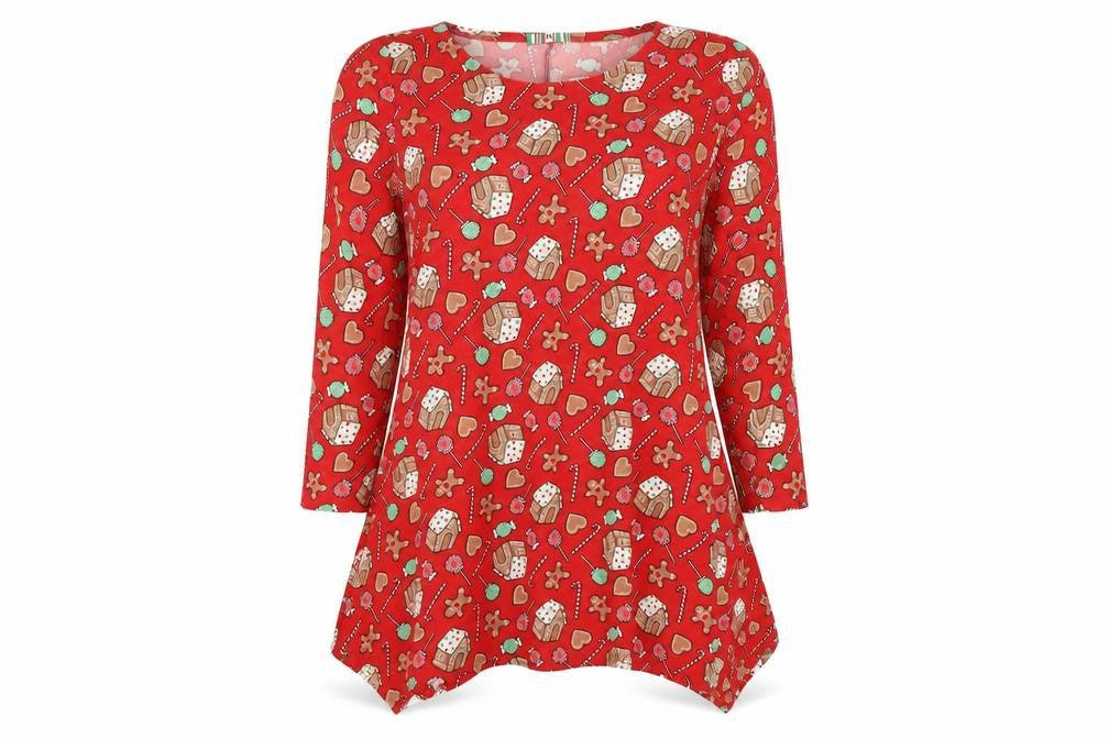 Preworn Womens Red    Nightshirt Size M  - Christmas
