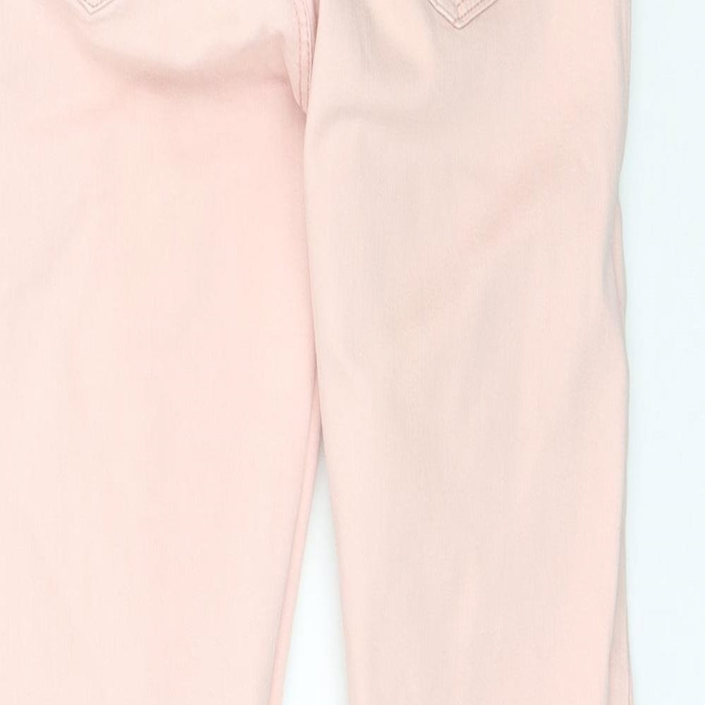 Denim Co. Womens Pink  Denim Skinny Jeans Size 4 L28 in