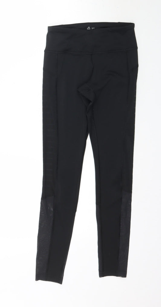 Reebok Womens Black    Leggings Size XS L28 in - Sports