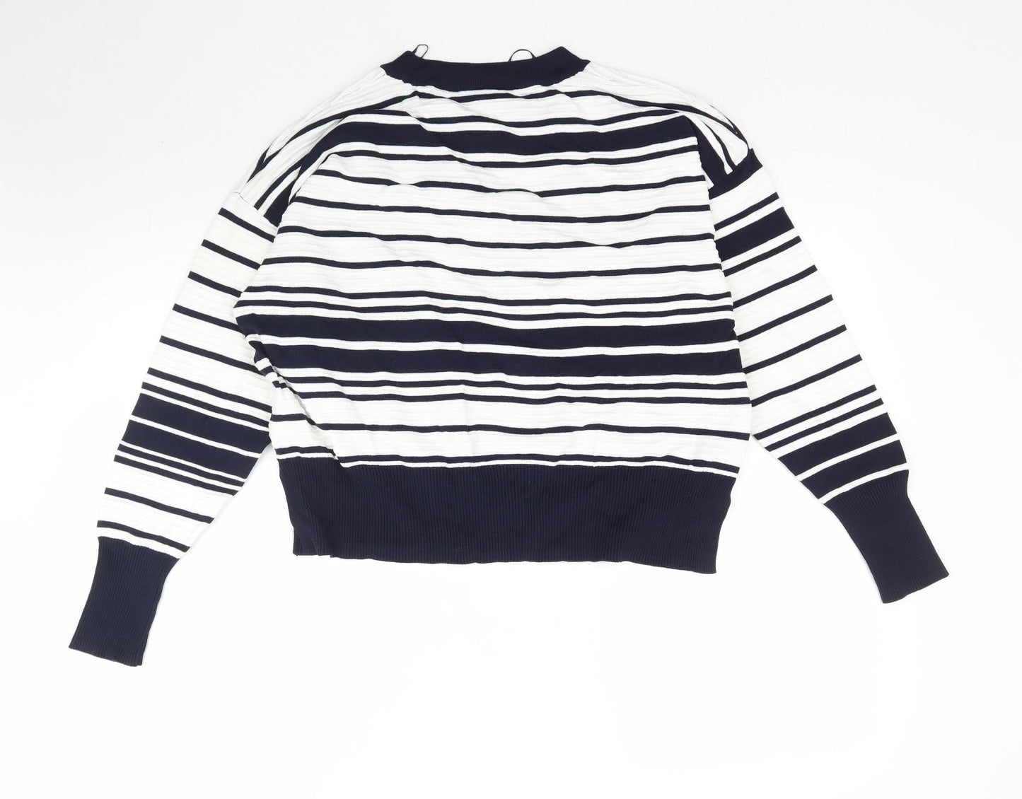 Topshop Womens Multicoloured Striped Knit Pullover Jumper Size 12