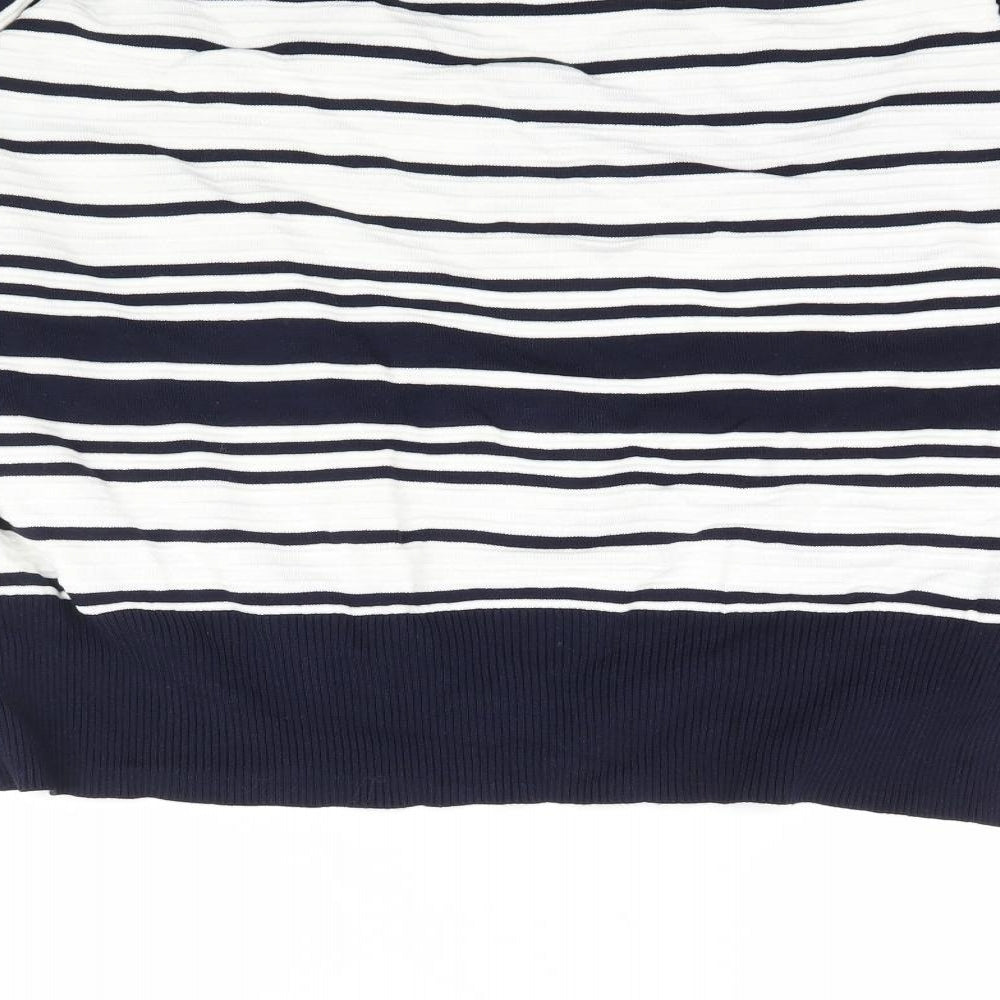 Topshop Womens Multicoloured Striped Knit Pullover Jumper Size 12