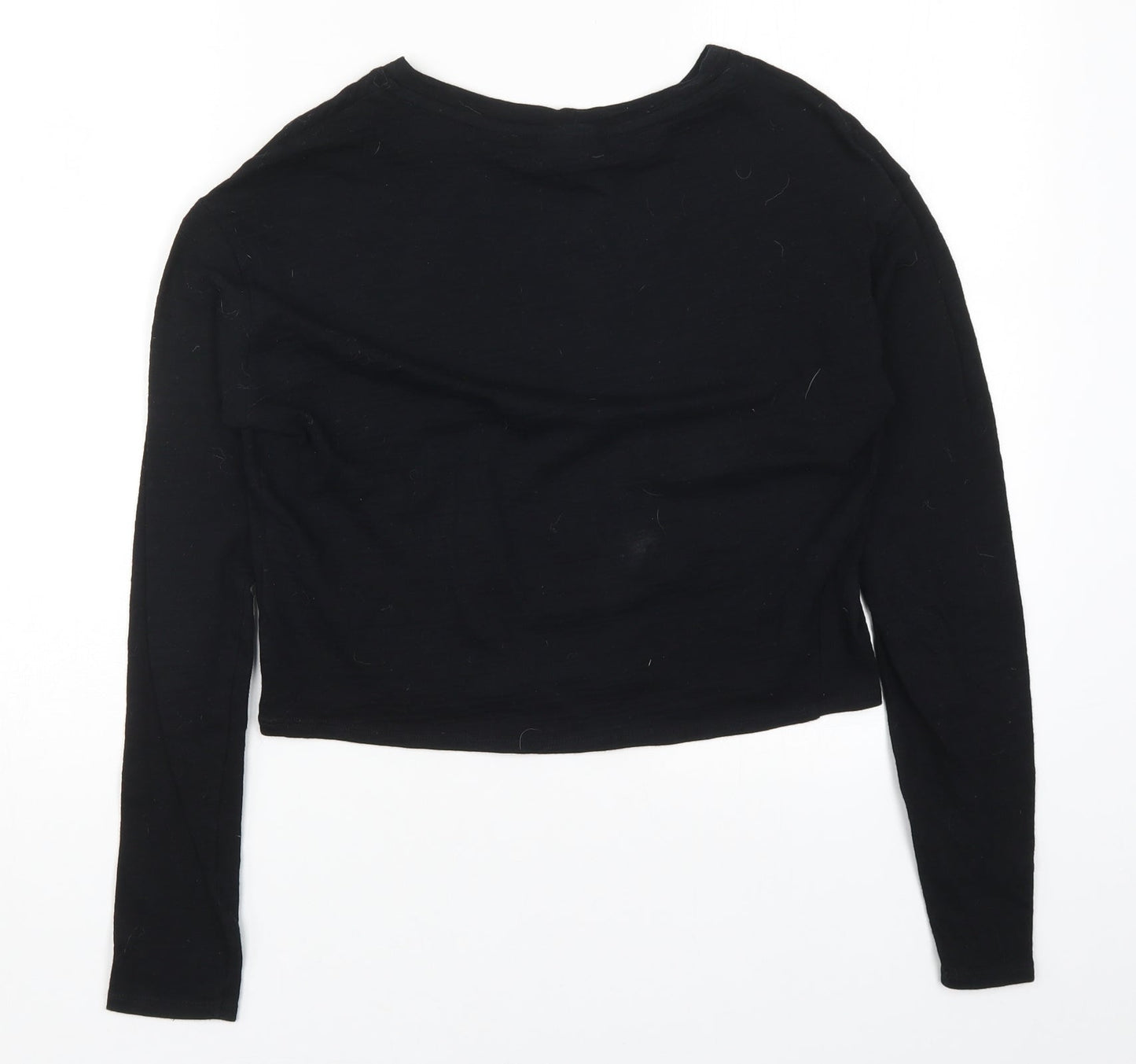 Topshop Womens Black   Basic T-Shirt Size 8