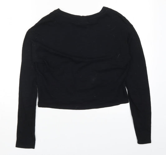 Topshop Womens Black   Basic T-Shirt Size 8