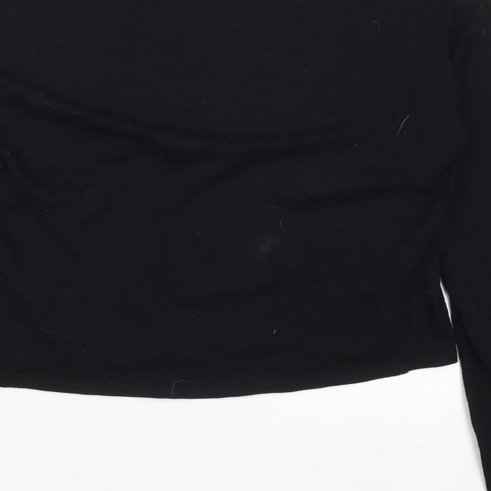 Topshop Womens Black   Basic T-Shirt Size 8