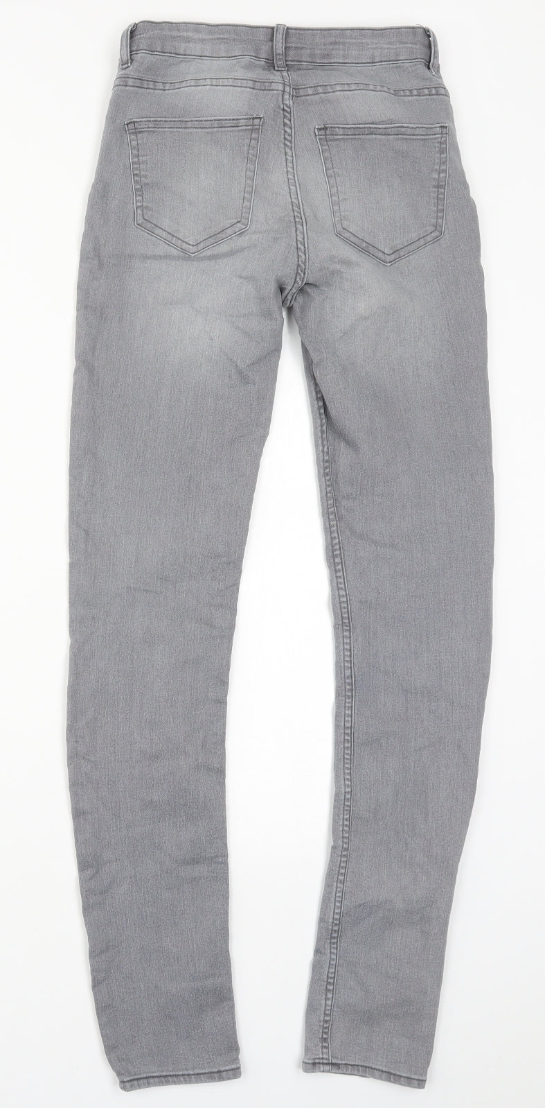 Preworn Mens Grey  Denim Skinny Jeans Size 24 in L28 in