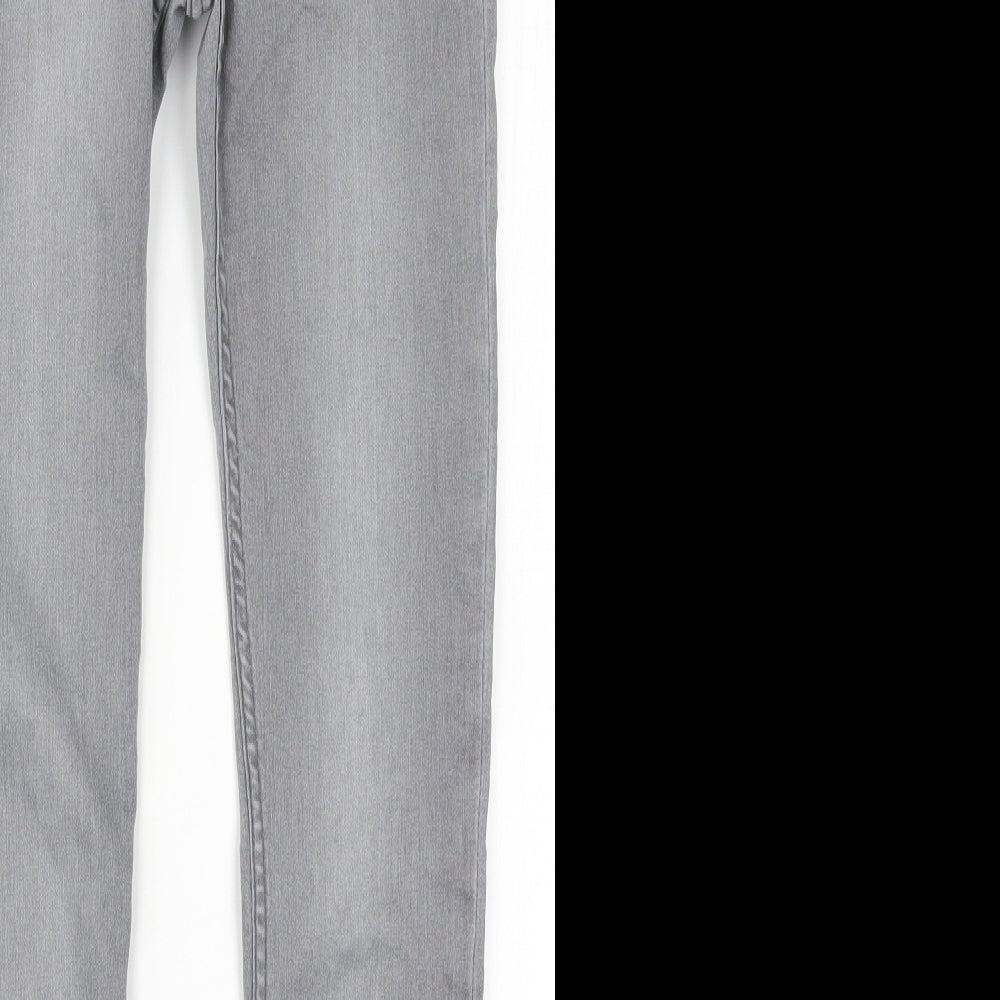 Preworn Mens Grey  Denim Skinny Jeans Size 24 in L28 in