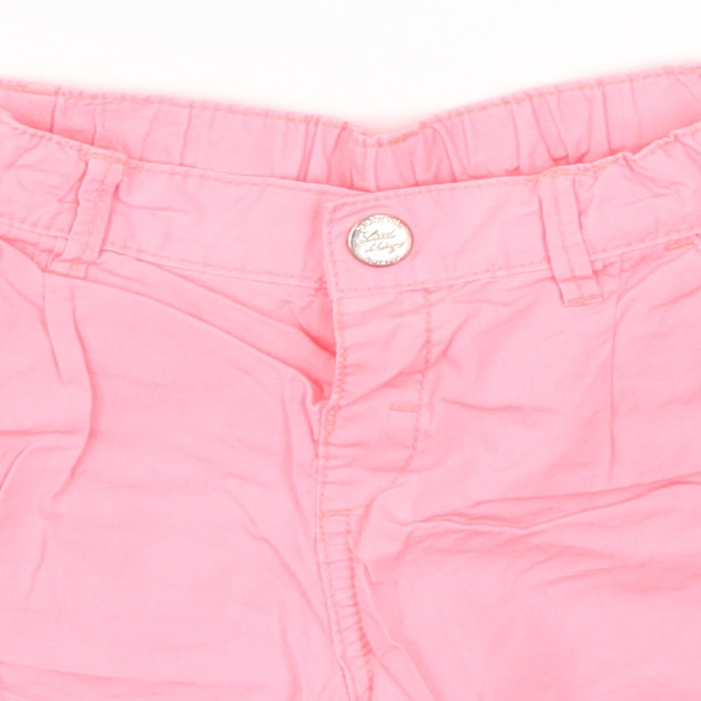 H&M Girls Pink   Bermuda Shorts Size 7 Years