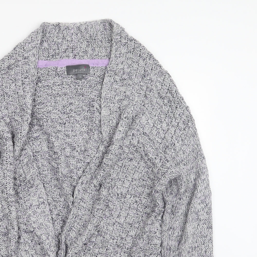 Per Una Womens Blue  Knit Cardigan Jumper Size 10
