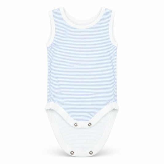 Nutmeg Boys Blue Striped  Babygrow One-Piece Size Newborn