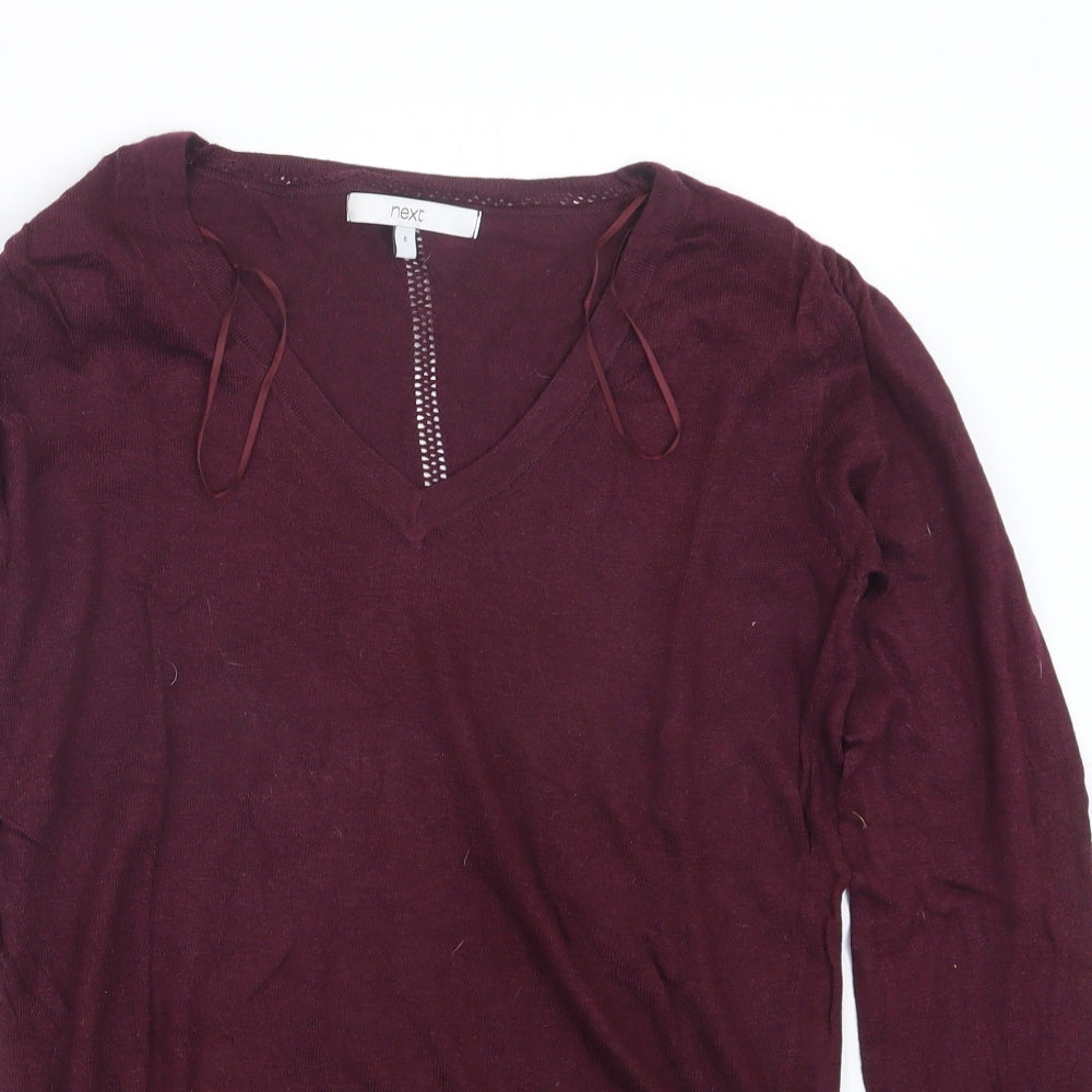 NEXT Womens Purple  Knit Pullover Jumper Size 8