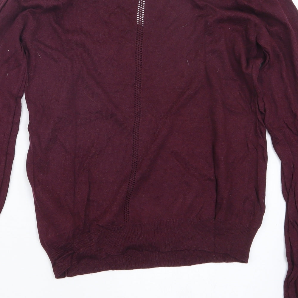 NEXT Womens Purple  Knit Pullover Jumper Size 8