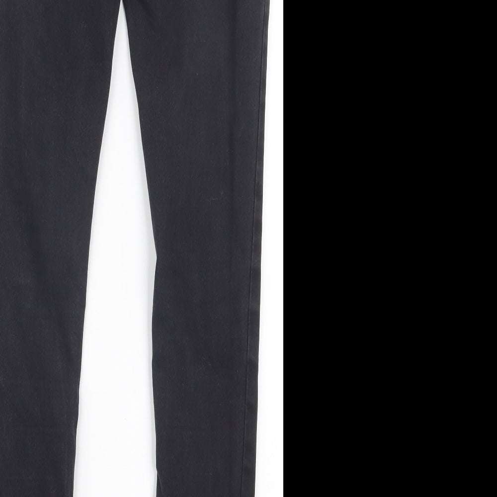Denim Co. Womens Black  Denim Straight Jeans Size 12 L30.5 in