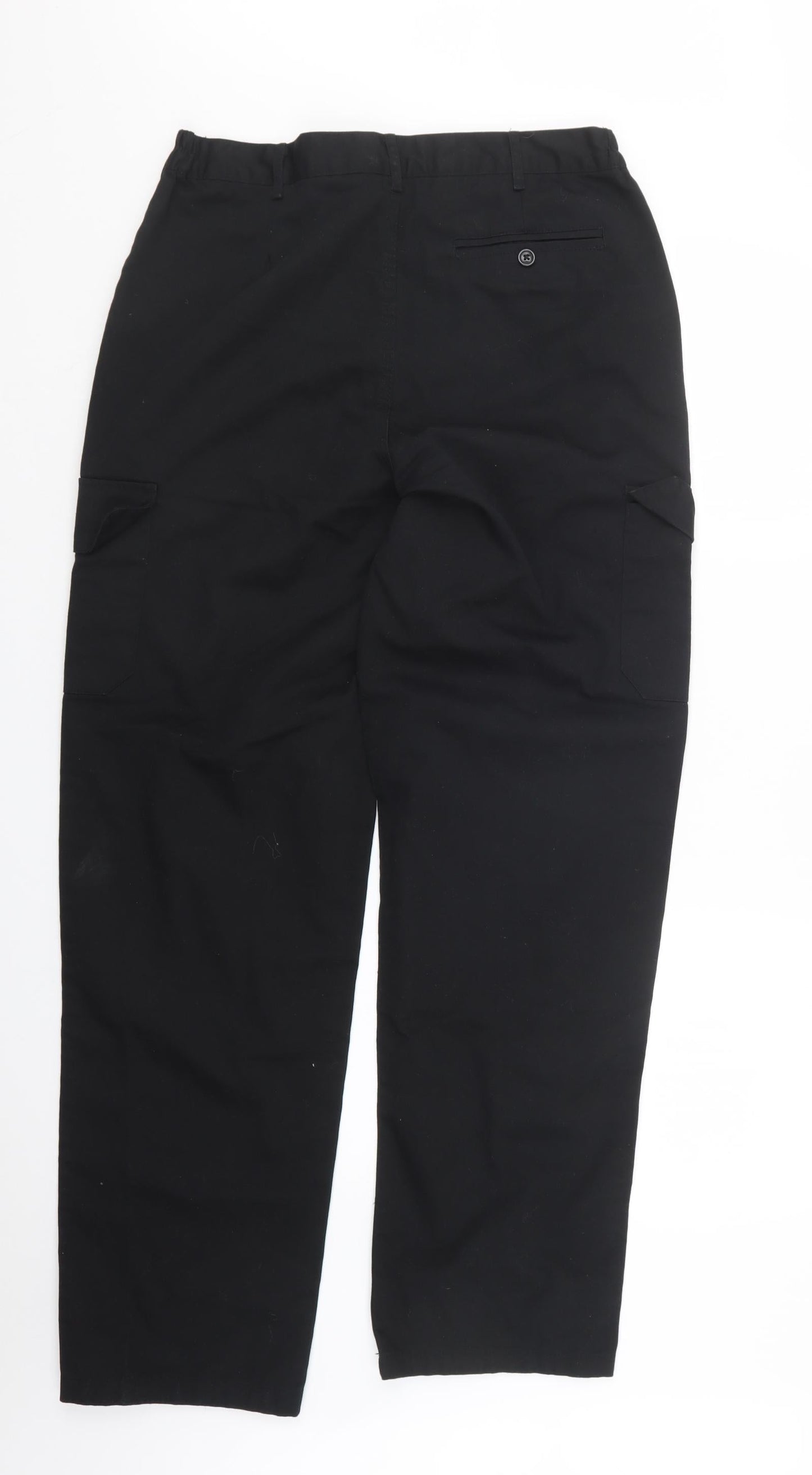 Black Knight Mens Black   Trousers  Size 31 in L31 in