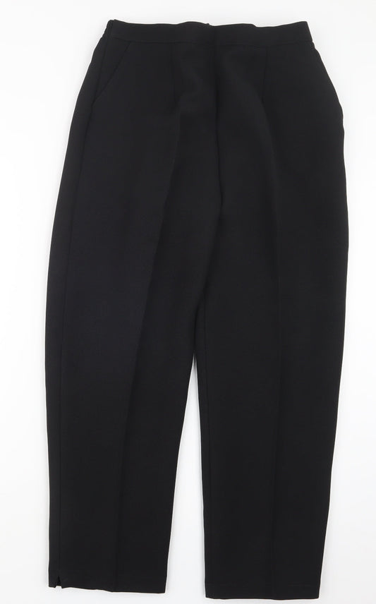 Preworn Womens Black   Trousers  Size 16 L24 in