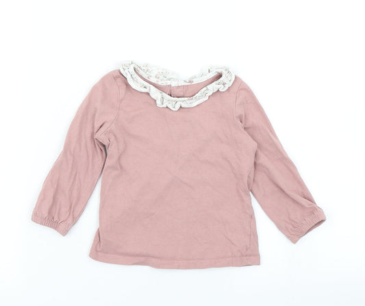 Matalan Girls Pink   Basic T-Shirt Size 12-18 Months