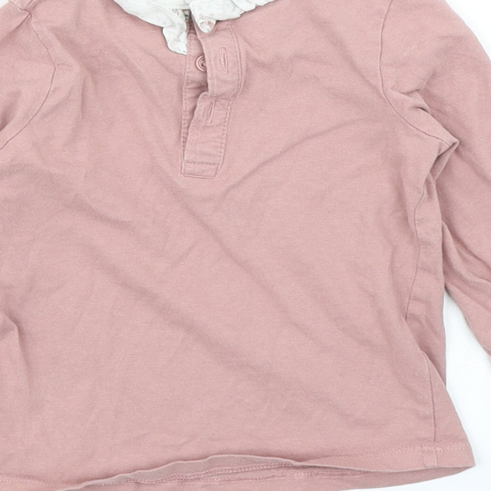 Matalan Girls Pink   Basic T-Shirt Size 12-18 Months
