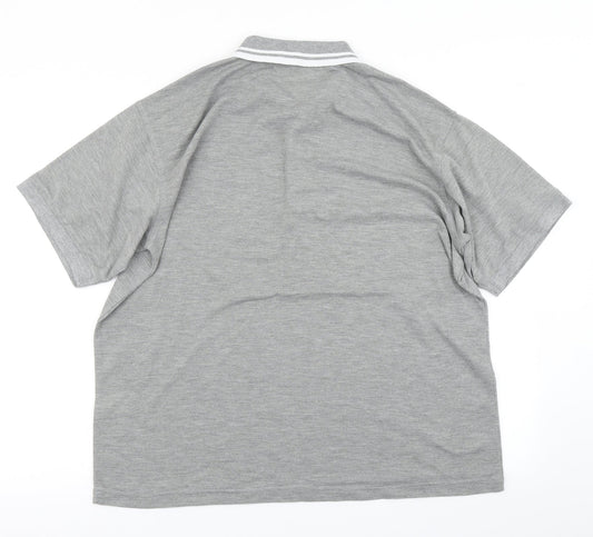 J.J.Willis Mens Grey    Polo Size L