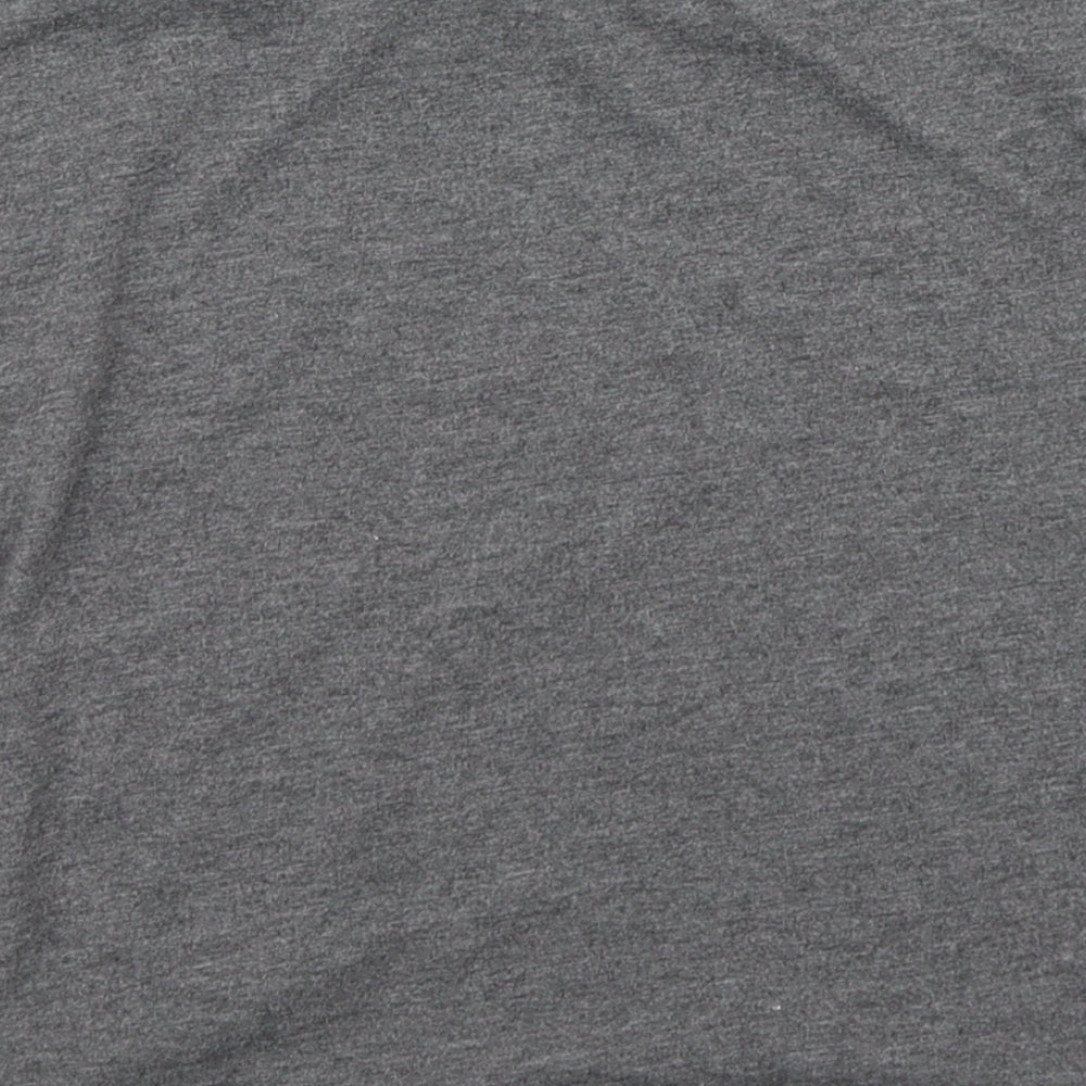 Bluezoo Girls Grey   Cropped T-Shirt Size 5-6 Years