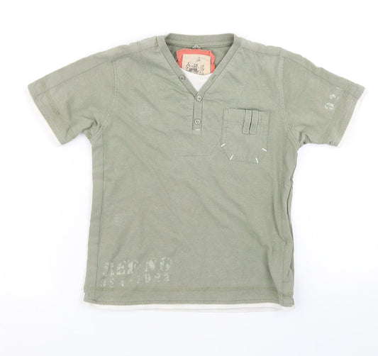 NEXT Boys Green   Basic T-Shirt Size 6 Years
