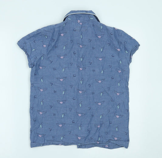 Matalan Girls Blue   Top Pyjama Top Size 14 Years