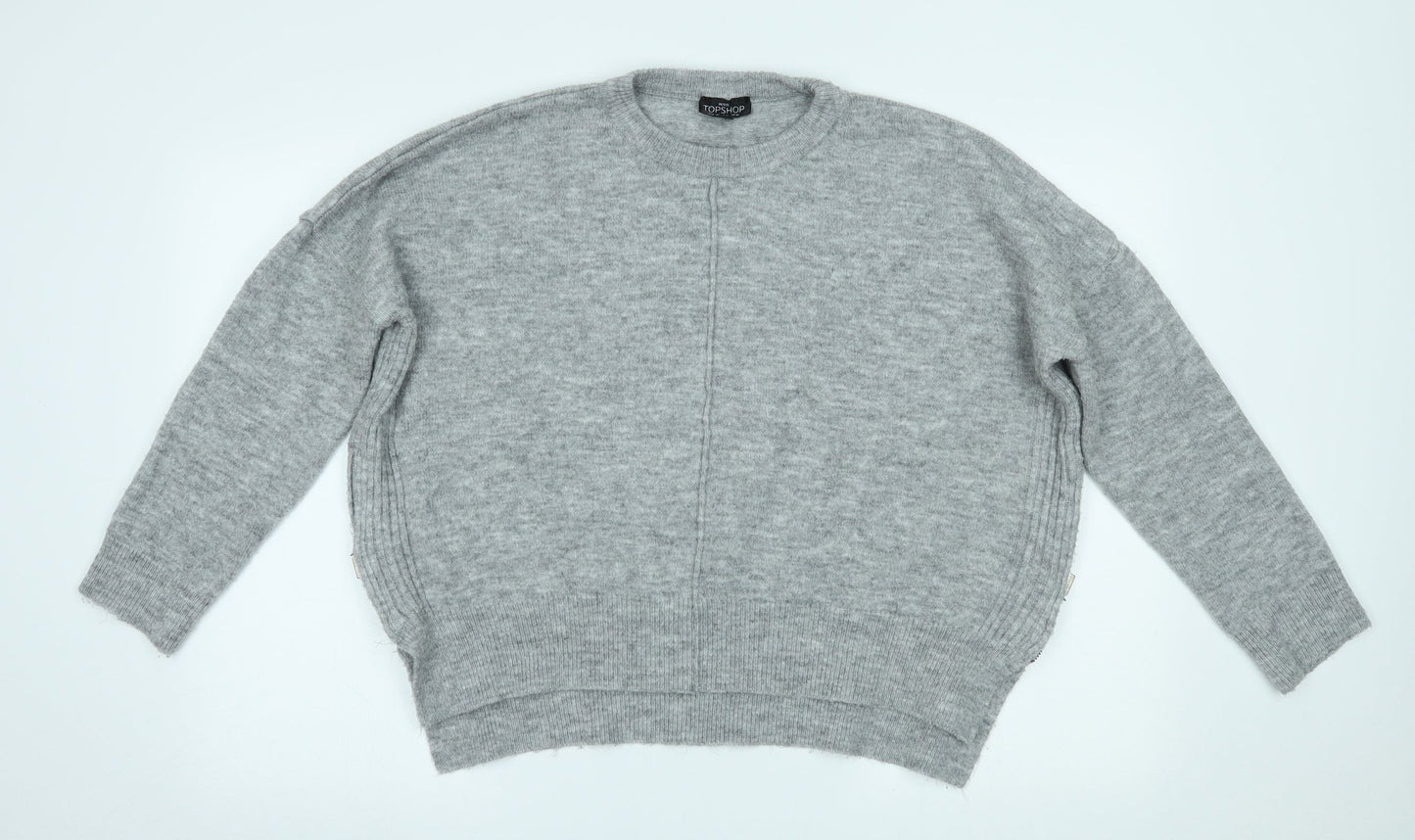 Topshop Womens Grey   Pullover Jumper Size 10