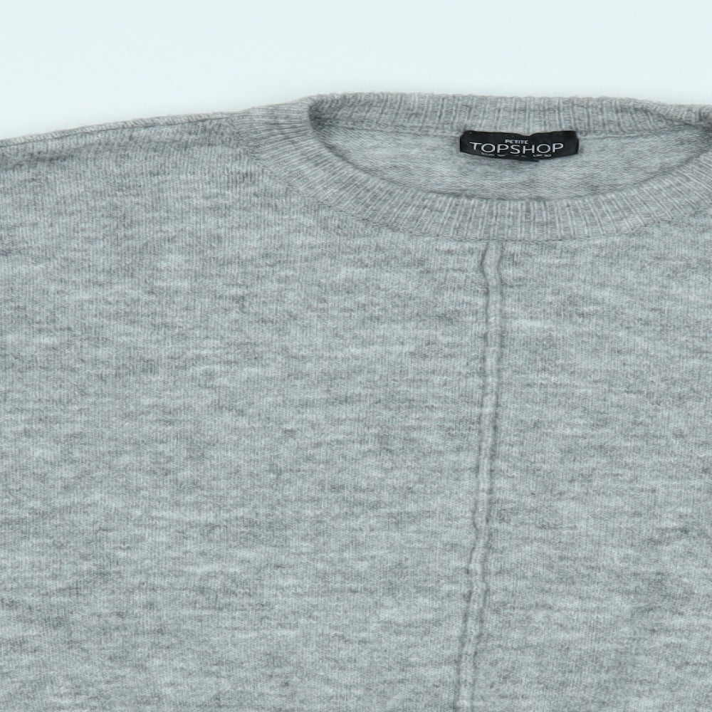 Topshop Womens Grey   Pullover Jumper Size 10
