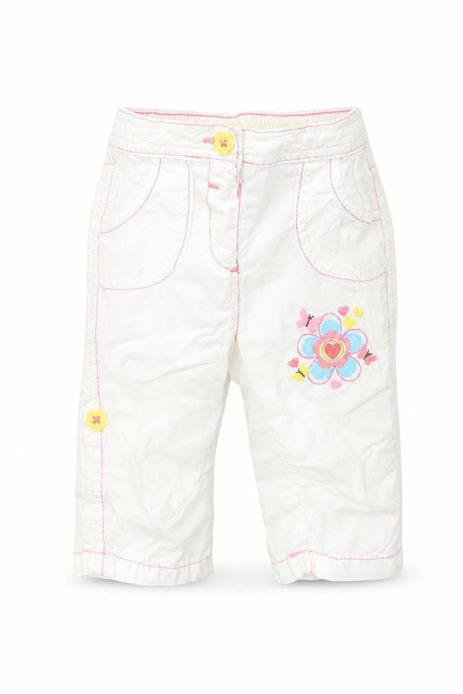 George Baby White   Cargo Trousers Size 3-6 Months