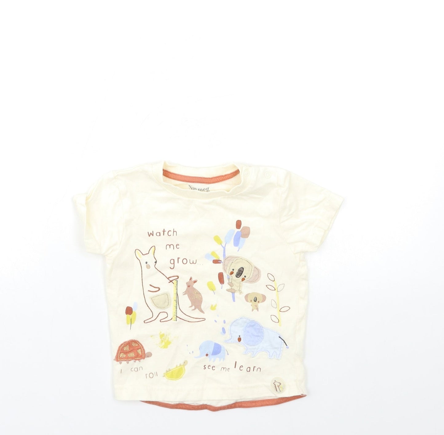 Nutmeg Baby Beige   Basic T-Shirt Size 12-18 Months
