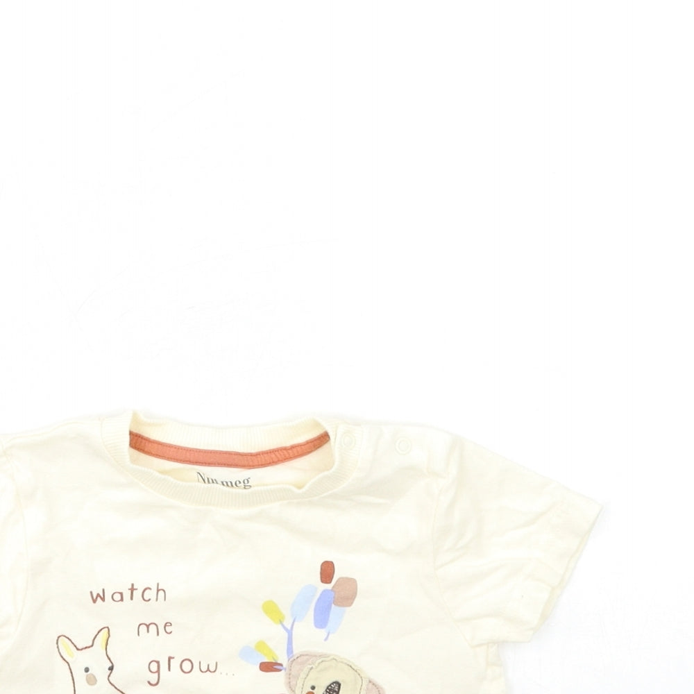 Nutmeg Baby Beige   Basic T-Shirt Size 12-18 Months