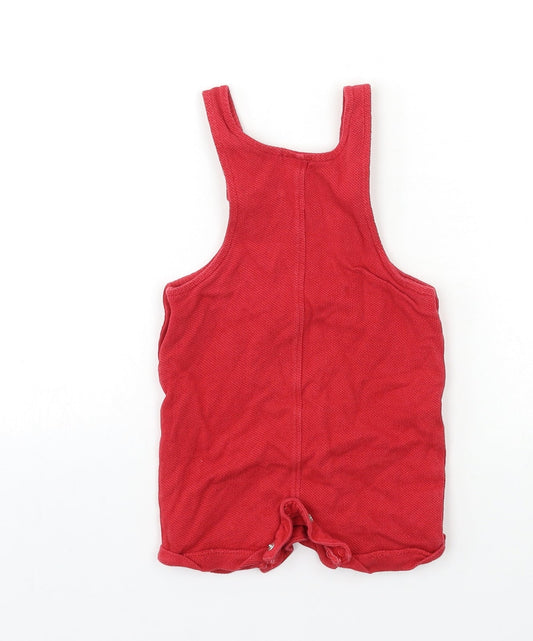 NEXT Baby Red   Dungaree One-Piece Size 6-9 Months