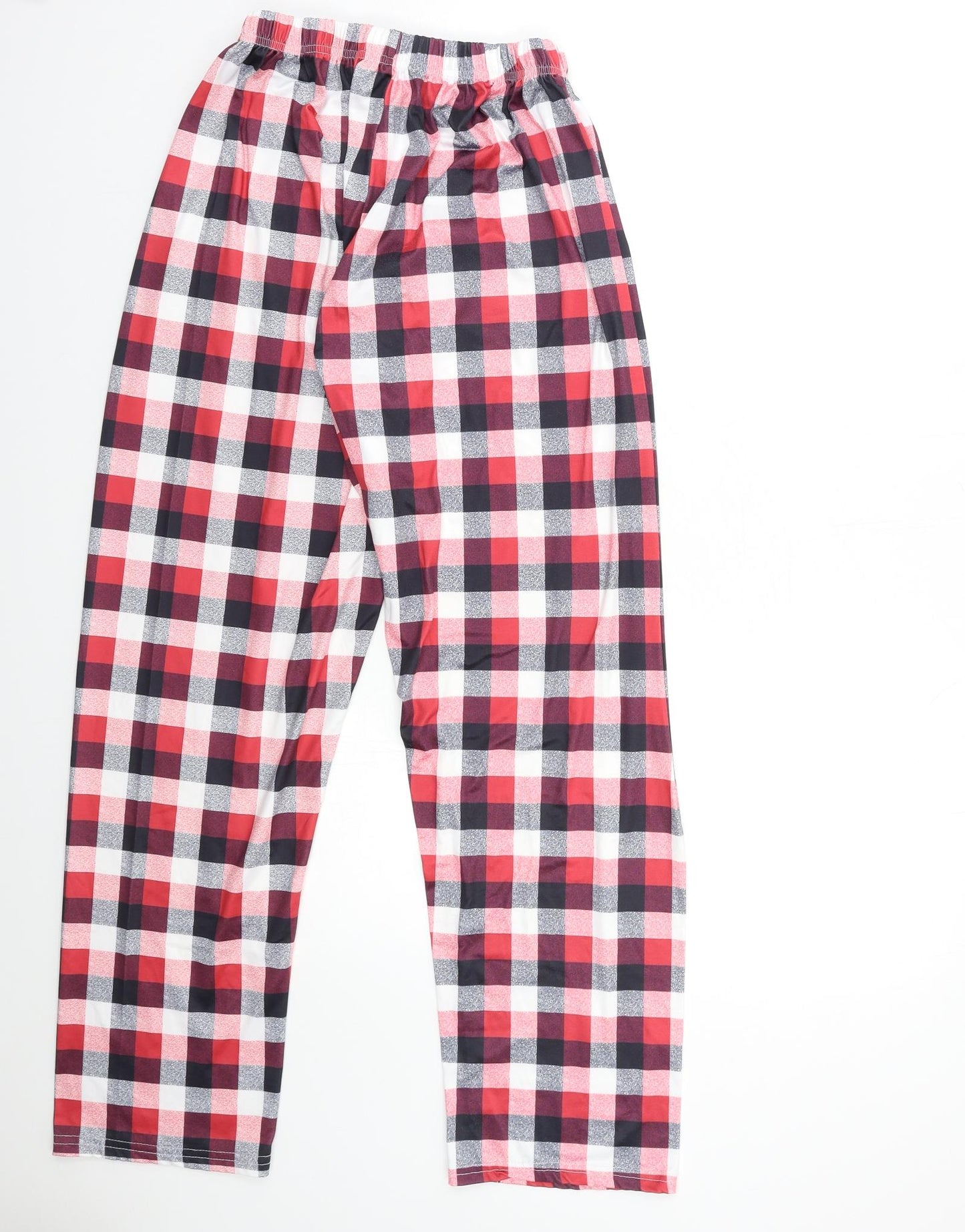 Preworn Womens Red Check  Trousers  Size M L30 in