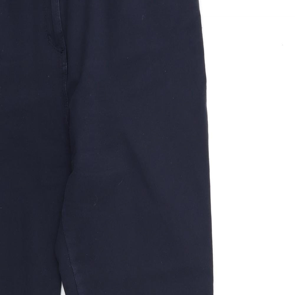 Marks and Spencer Womens Blue   Chino Trousers Size 38 in L30 in