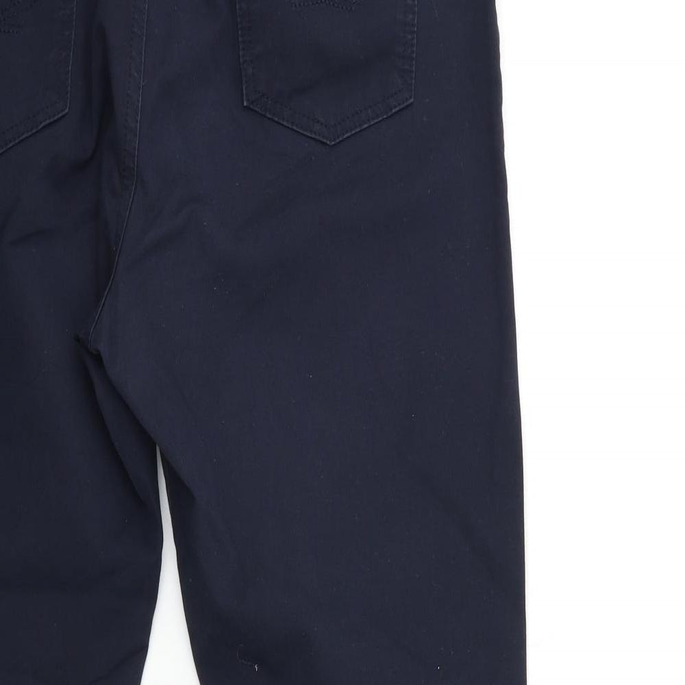 Marks and Spencer Womens Blue   Chino Trousers Size 38 in L30 in
