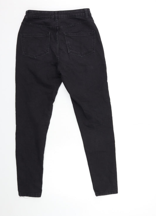 Boohoo Womens Black  Denim Skinny Jeans Size 10 L28.5 in
