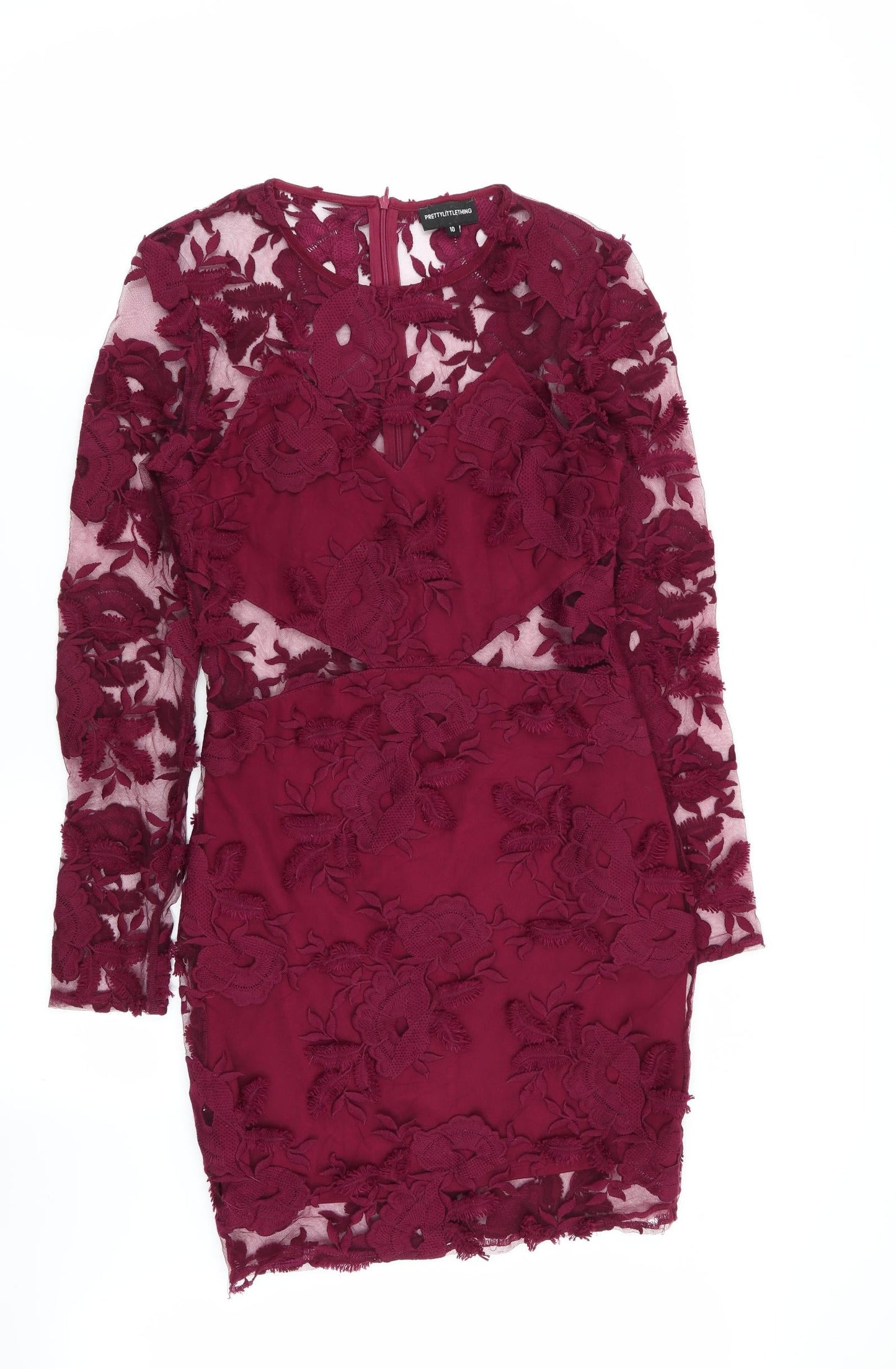 PLT Womens Purple Floral  A-Line  Size 10