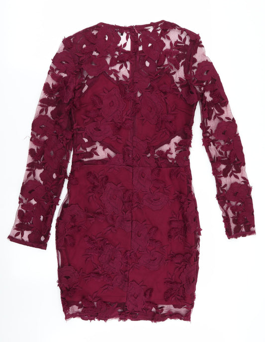 PLT Womens Purple Floral  A-Line  Size 10