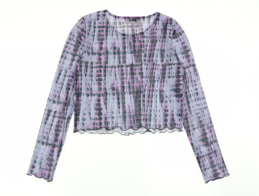 Light before Dark Womens Multicoloured Geometric  Basic T-Shirt Size M