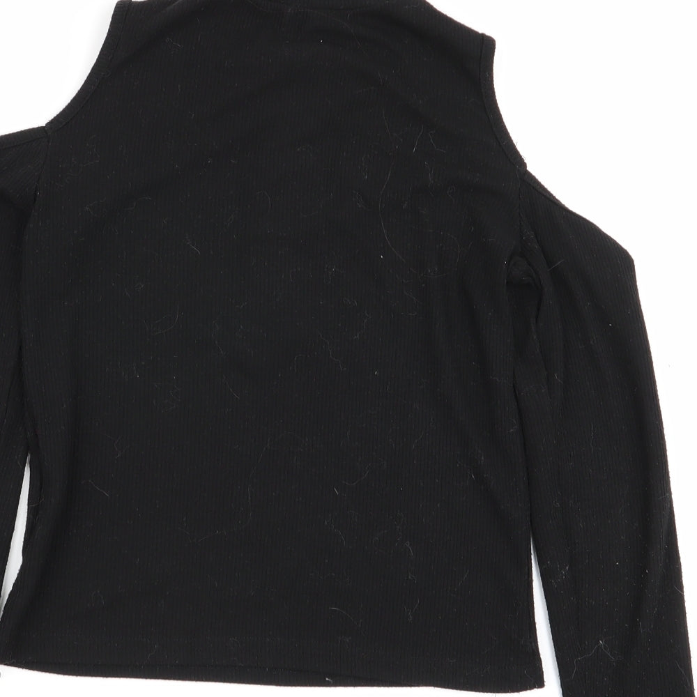 SheIn Girls Black   Basic T-Shirt Size 8 Years