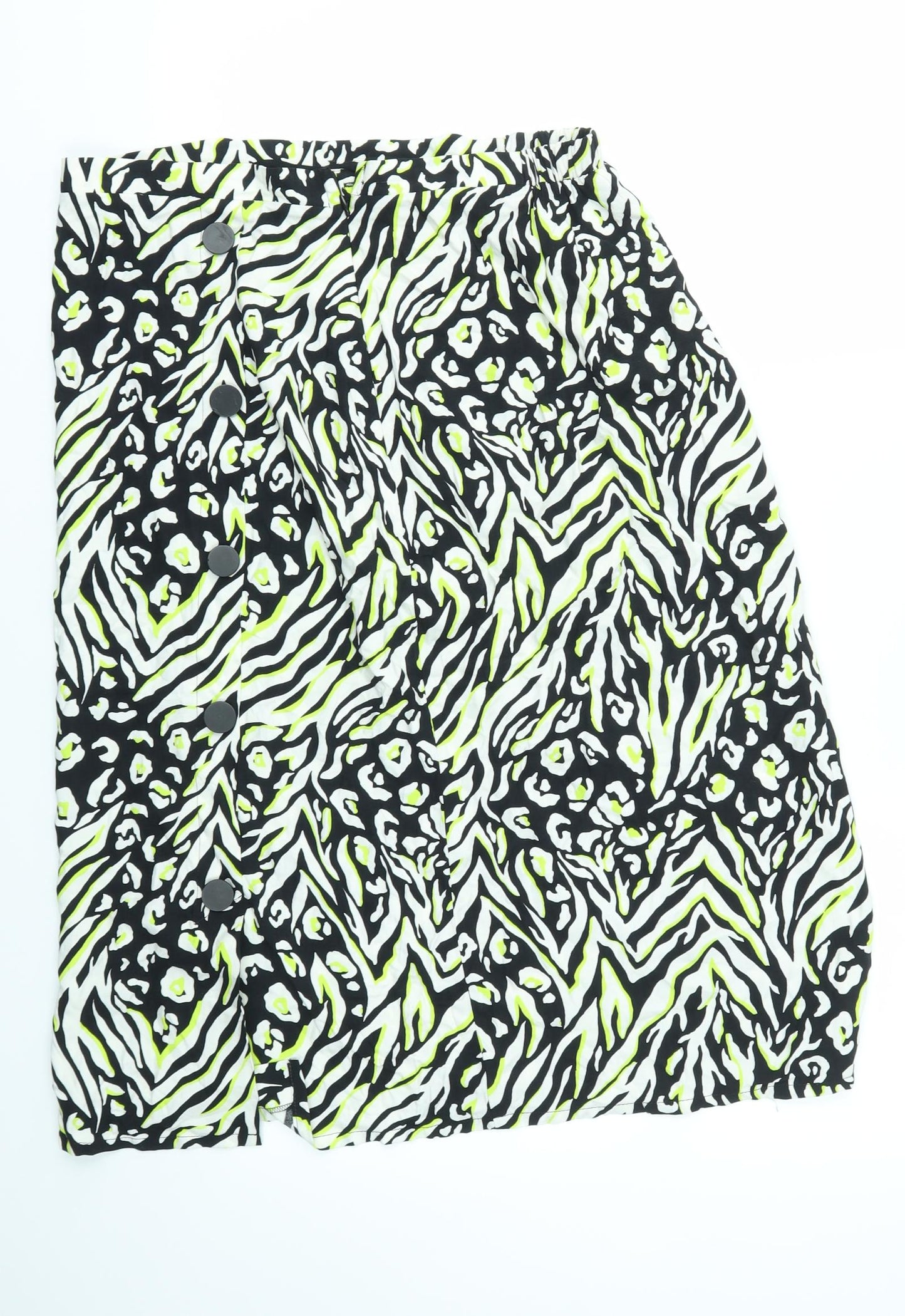 F&F Womens Multicoloured Animal Print  Flare Skirt Size 16  - stretch waistband